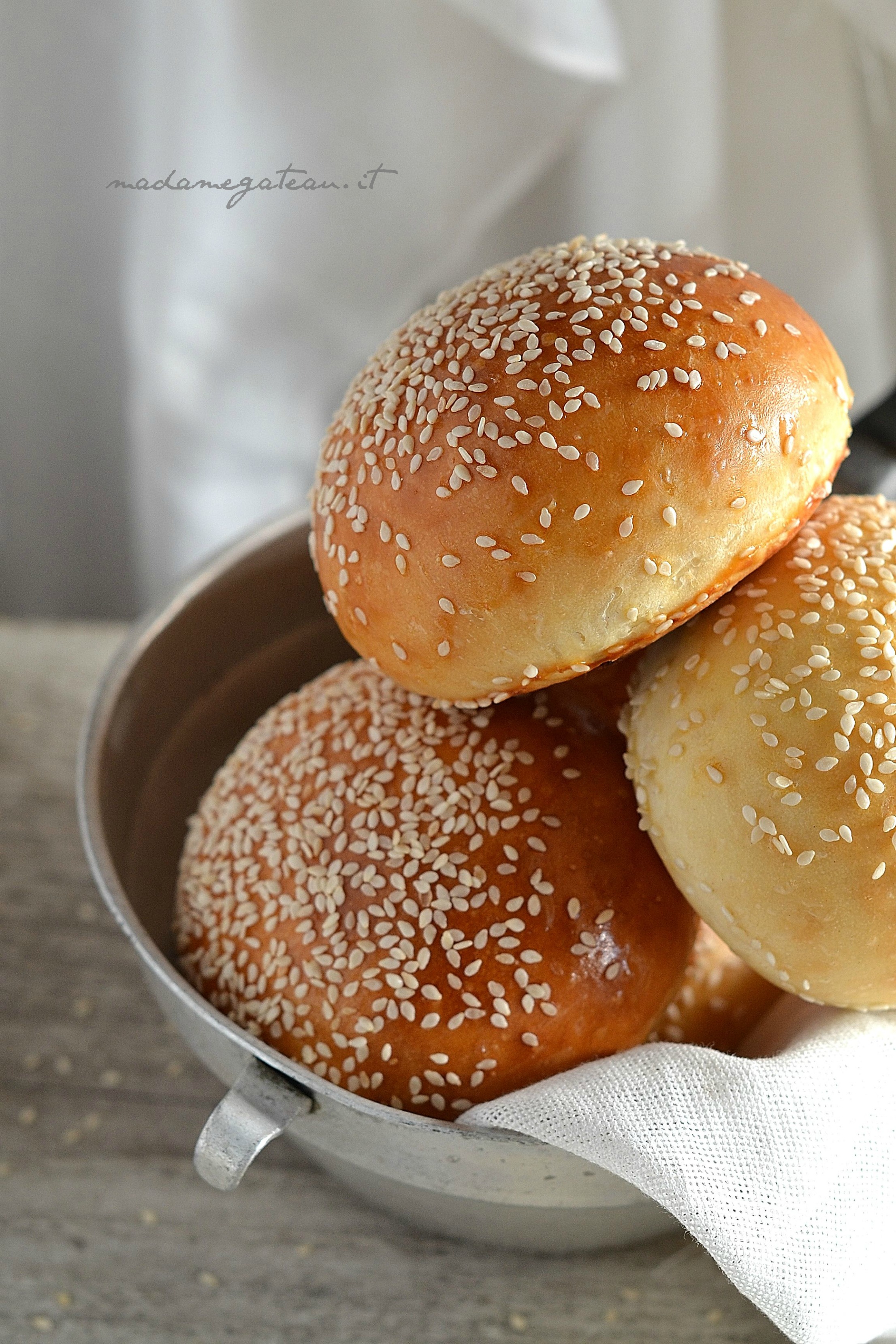 Burger Buns Panini Per Hamburger Fatti In Casa Madame Gateau