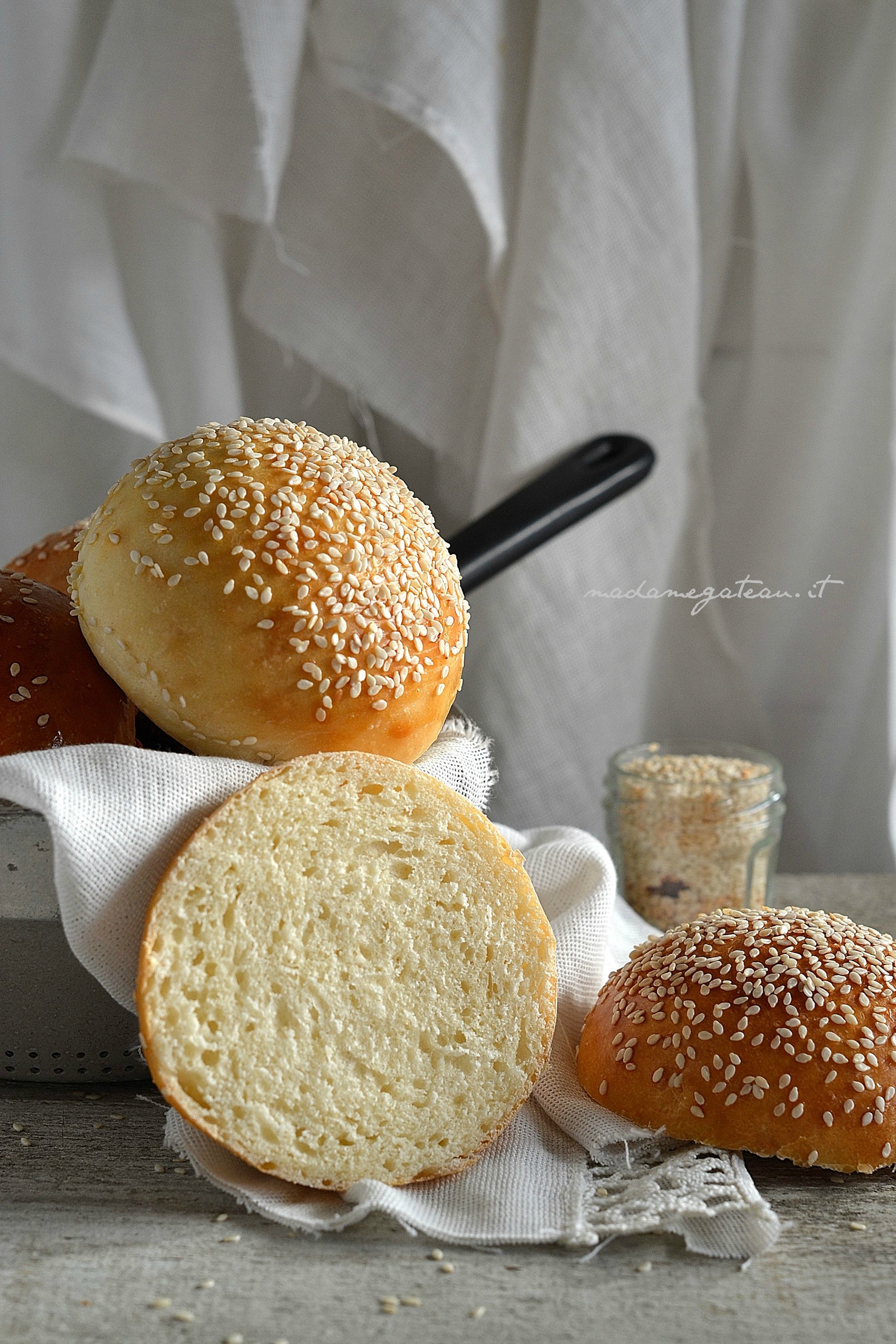 Burger Buns Panini Per Hamburger Fatti In Casa Madame Gateau