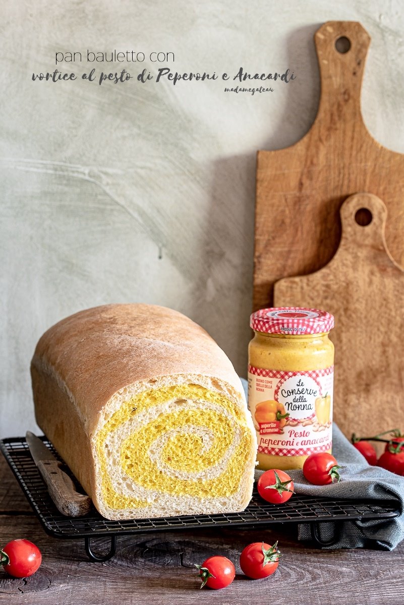 Biscotti Di Natale Quel Che Passa Il Convento.Pan Bauletto Con Vortice Al Pesto Di Peperoni E Anacardi Madame Gateau