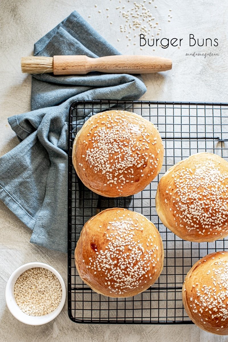 Burger Buns (panini per hamburger super soffici) - Madame Gateau