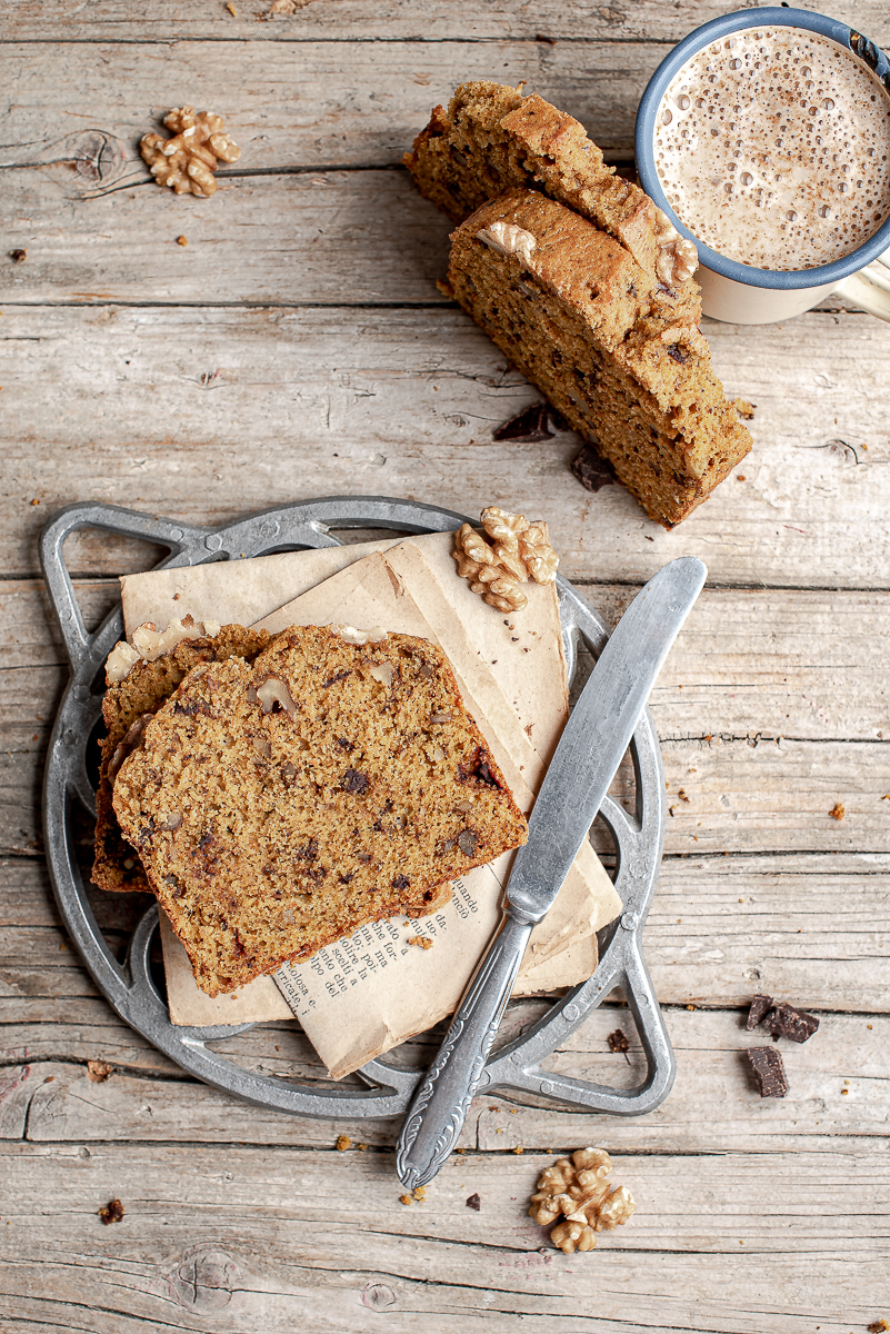 Soda bread con farina di lino : Fragole a merenda